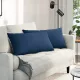 Kanapé párnák 2 pcs Kék 80 x 40 cm szövet