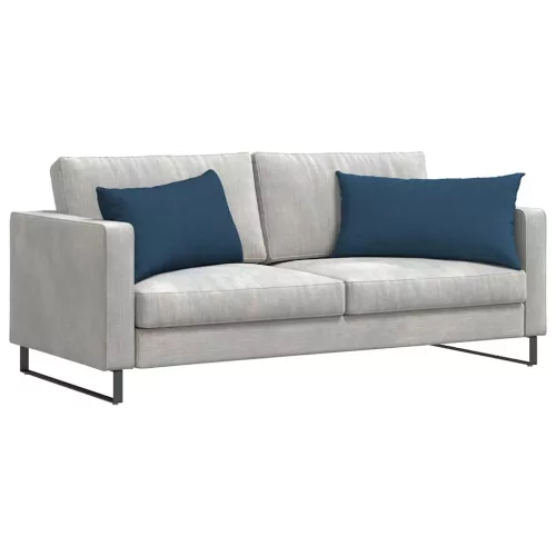 Kanapé párnák 2 pcs Kék 80 x 40 cm szövet
