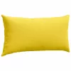 Kanapé párnák 2 pcs Világos sárga 80 x 40 cm szövet