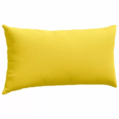 Kanapé párnák 2 pcs Világos sárga 80 x 40 cm szövet