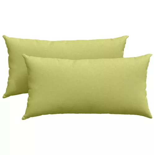 Kanapé párnák 2 pcs Világos zöld 80 x 40 cm szövet
