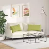 Kanapé párnák 2 pcs Világos zöld 80 x 40 cm szövet