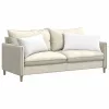 Kanapé párnák 2 pcs Fehér 80 x 40 cm szövet