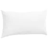 Kanapé párnák 2 pcs Fehér 80 x 40 cm szövet