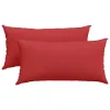 Kanapé párnák 2 pcs Piros 80 x 40 cm szövet