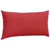 Kanapé párnák 2 pcs Piros 80 x 40 cm szövet