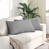 Kanapé párnák 2 pcs Szürke 80 x 40 cm szövet