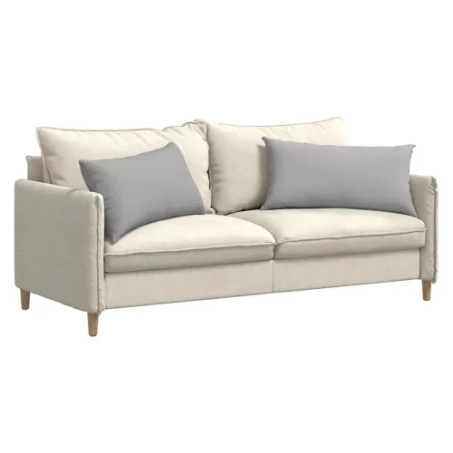 Kanapé párnák 2 pcs Szürke 80 x 40 cm szövet