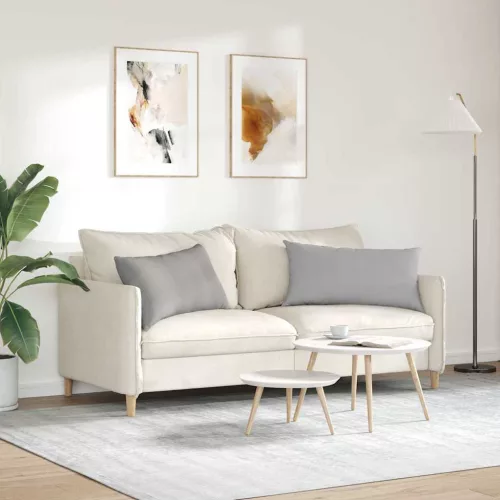 Kanapé párnák 2 pcs Szürke 80 x 40 cm szövet