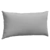 Kanapé párnák 2 pcs Szürke 80 x 40 cm szövet