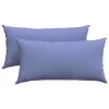 Kanapé párnák 2 pcs Kék 80 x 40 cm szövet