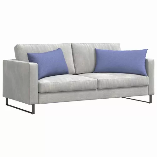 Kanapé párnák 2 pcs Kék 80 x 40 cm szövet