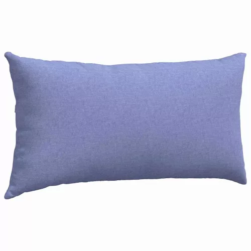 Kanapé párnák 2 pcs Kék 80 x 40 cm szövet