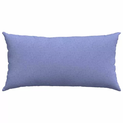 Kanapé párnák 2 pcs Kék 80 x 40 cm szövet