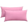 Kanapé párnák 2 pcs Rózsaszín 80 x 40 cm szövet