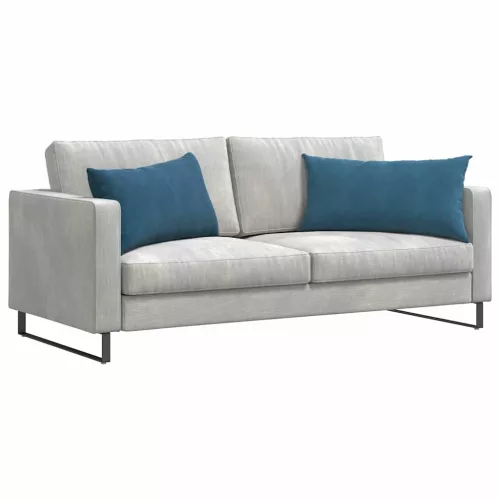 Kanapé párnák 2 pcs Kék 80 x 40 cm Bársonyos szövet