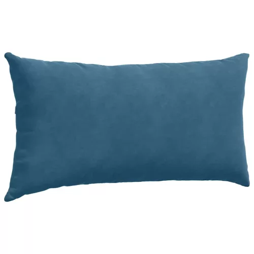 Kanapé párnák 2 pcs Kék 80 x 40 cm Bársonyos szövet