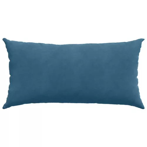 Kanapé párnák 2 pcs Kék 80 x 40 cm Bársonyos szövet