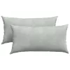 Kanapé párnák 2 pcs Világosszürke 80 x 40 cm Bársonyos szövet