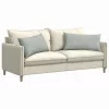 Kanapé párnák 2 pcs Világosszürke 80 x 40 cm Bársonyos szövet