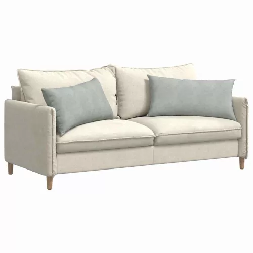 Kanapé párnák 2 pcs Világosszürke 80 x 40 cm Bársonyos szövet