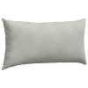 Kanapé párnák 2 pcs Világosszürke 80 x 40 cm Bársonyos szövet