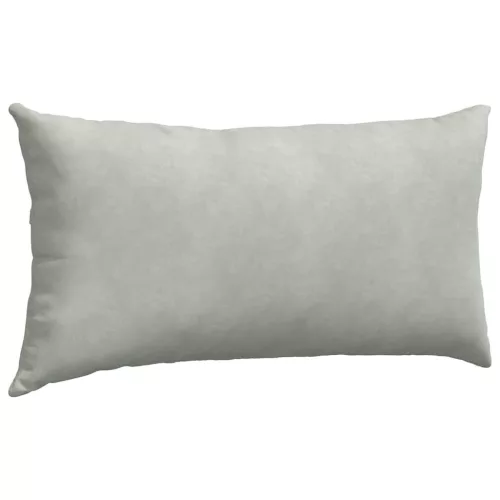 Kanapé párnák 2 pcs Világosszürke 80 x 40 cm Bársonyos szövet