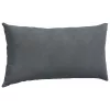 Kanapé párnák 2 pcs Sötétszürke 80 x 40 cm Bársonyos szövet