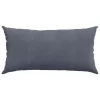 Kanapé párnák 2 pcs Sötétszürke 80 x 40 cm Bársonyos szövet
