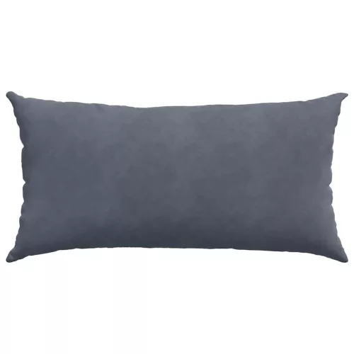 Kanapé párnák 2 pcs Sötétszürke 80 x 40 cm Bársonyos szövet