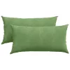 Kanapé párnák 2 pcs Világos zöld 80 x 40 cm Bársonyos szövet