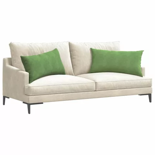 Kanapé párnák 2 pcs Világos zöld 80 x 40 cm Bársonyos szövet