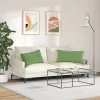 Kanapé párnák 2 pcs Világos zöld 80 x 40 cm Bársonyos szövet