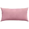 Kanapé párnák 2 pcs Rózsaszín 80 x 40 cm Bársonyos szövet