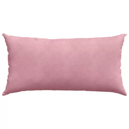 Kanapé párnák 2 pcs Rózsaszín 80 x 40 cm Bársonyos szövet