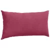 Kanapé párnák 2 pcs Bordó 80 x 40 cm Bársonyos szövet