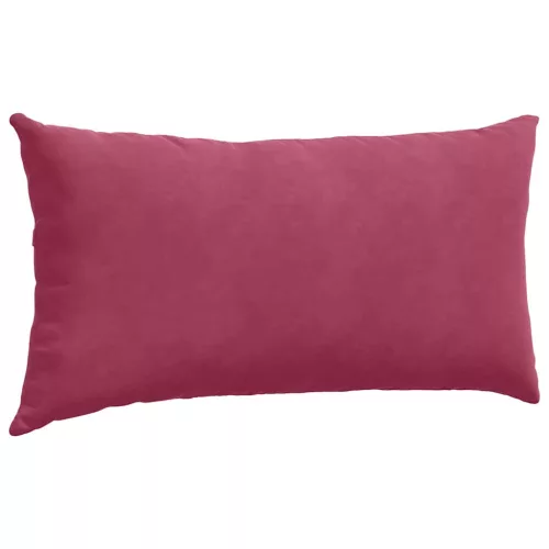 Kanapé párnák 2 pcs Bordó 80 x 40 cm Bársonyos szövet