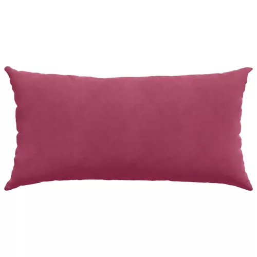 Kanapé párnák 2 pcs Bordó 80 x 40 cm Bársonyos szövet