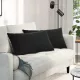 Kanapé párnák 2 pcs Fekete 80 x 40 cm Bársonyos szövet