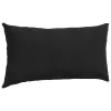 Kanapé párnák 2 pcs Fekete 80 x 40 cm Bársonyos szövet