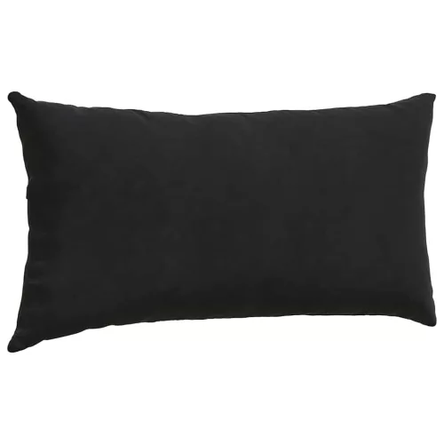 Kanapé párnák 2 pcs Fekete 80 x 40 cm Bársonyos szövet
