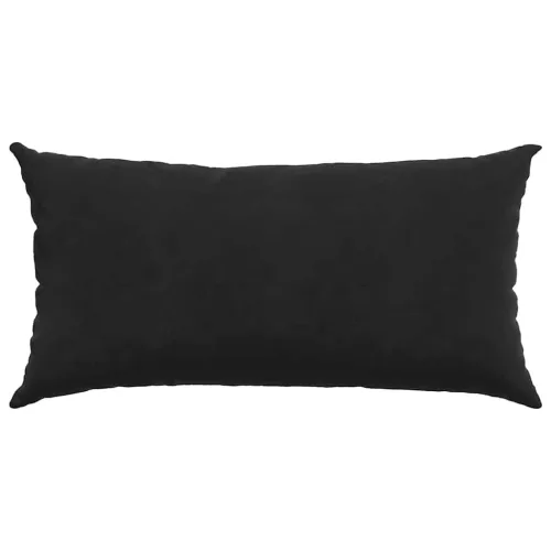 Kanapé párnák 2 pcs Fekete 80 x 40 cm Bársonyos szövet