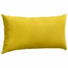 Kanapé párnák 2 pcs Sárga 80 x 40 cm Bársonyos szövet