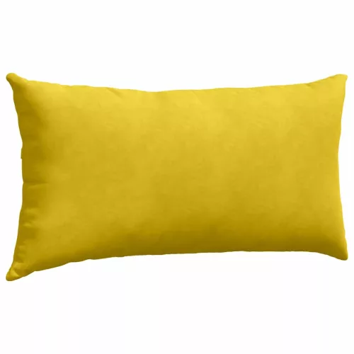 Kanapé párnák 2 pcs Sárga 80 x 40 cm Bársonyos szövet