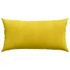 Kanapé párnák 2 pcs Sárga 80 x 40 cm Bársonyos szövet