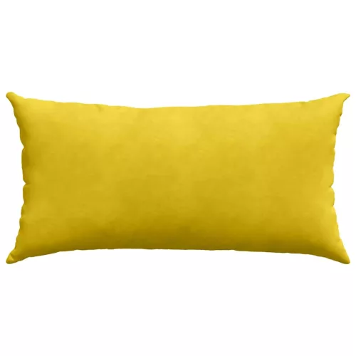 Kanapé párnák 2 pcs Sárga 80 x 40 cm Bársonyos szövet