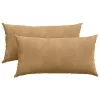 Kanapé párnák 2 pcs Barna 80 x 40 cm Bársonyos szövet