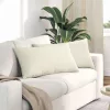 Kanapé párnák 2 pcs Krém 80 x 40 cm Bársonyos szövet