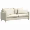Kanapé párnák 2 pcs Krém 80 x 40 cm Bársonyos szövet