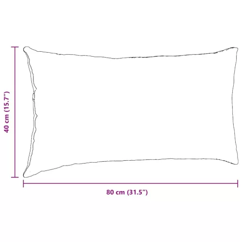 Kanapé párnák 2 pcs Krém 80 x 40 cm Bársonyos szövet